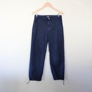 Paige Reid Jogger Pants Blue Size 27 Utility Pants Adjustable Hem